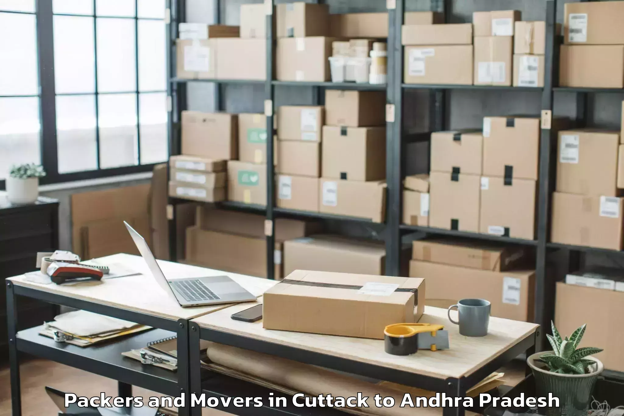 Book Cuttack to Vidyanagar Nellore Packers And Movers